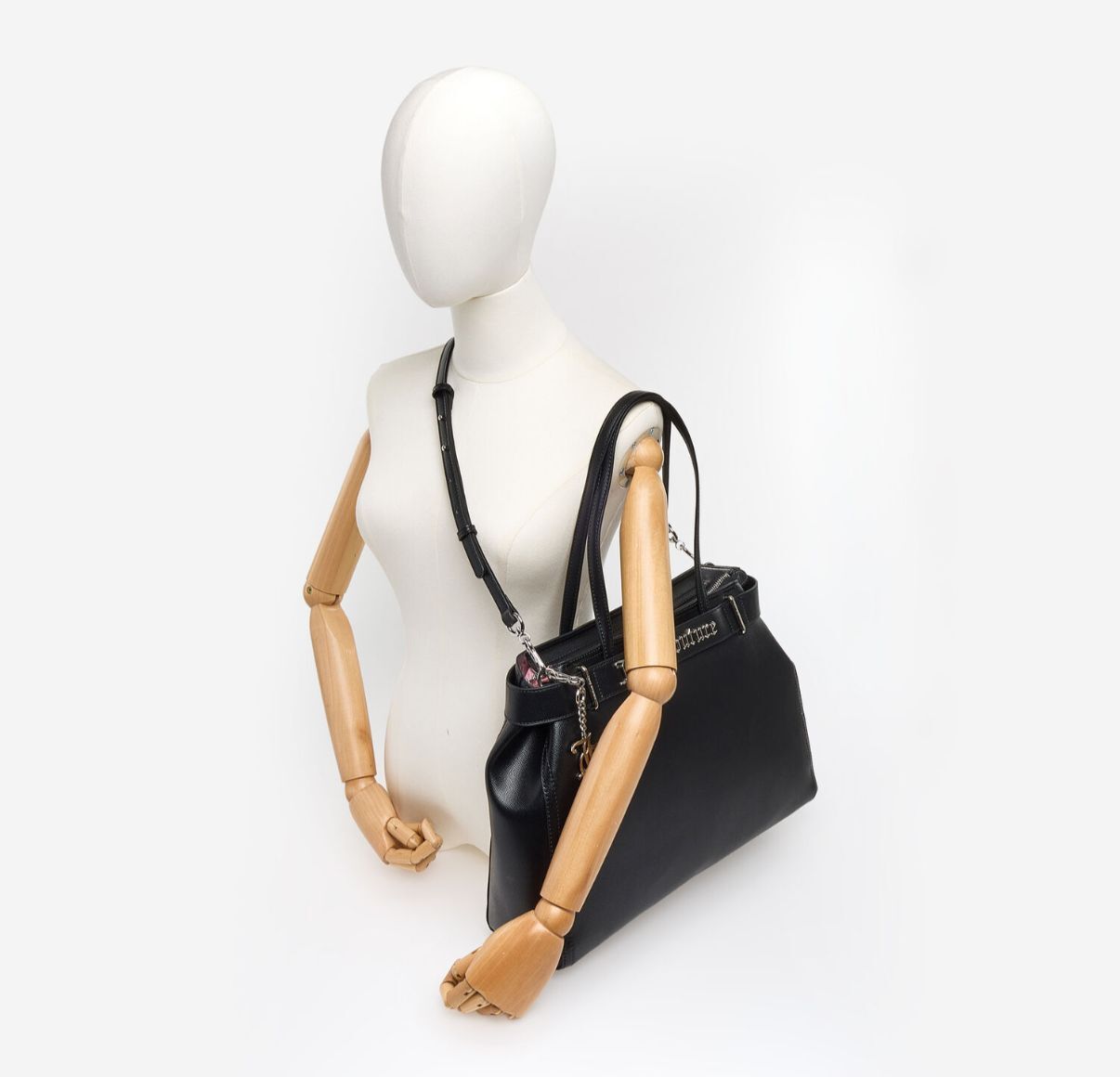 英國代購 (獨立訂單)-JUICY COUTURE Black Jasmine Tote Bag With Mini&nbsp;Wallet