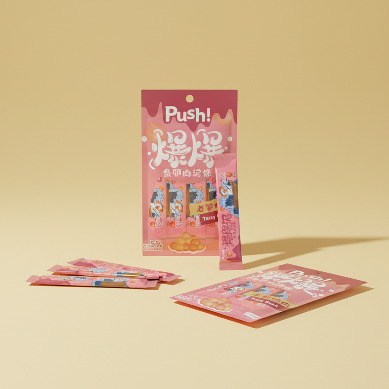 【爆爆泥】魚卵肉泥條 (老饕鴨肉) 15gx4入/包