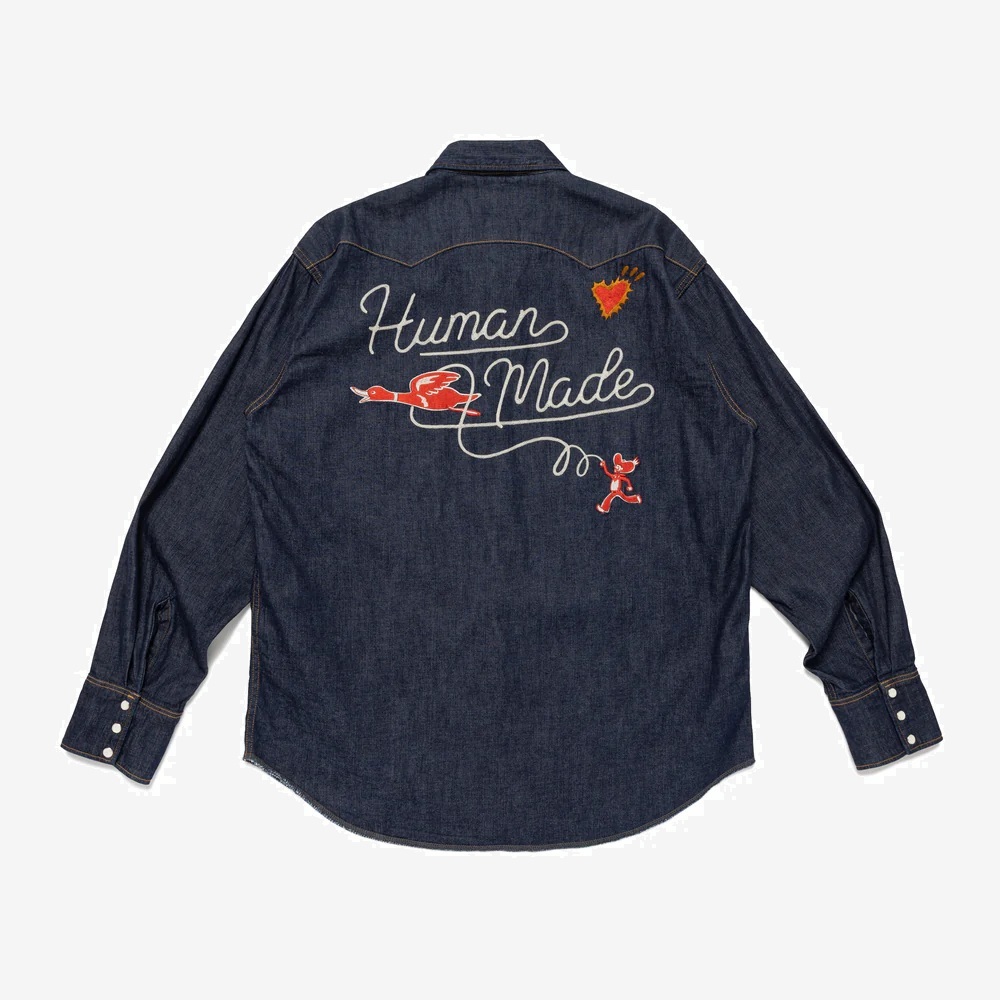 9/22 UPDATED: HUMAN MADE 2025 DENIM WESTERN SHIRT - PRE ORDER ITEM (預訂中)