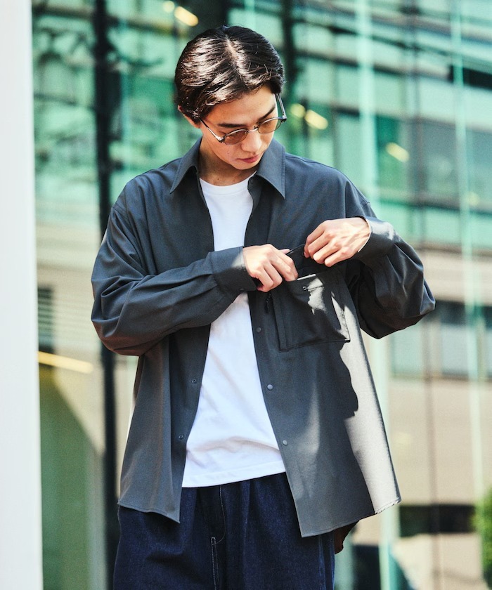 日本 Freak's Store All Weather Active Wear Relaxed Fit Pocket Shirt