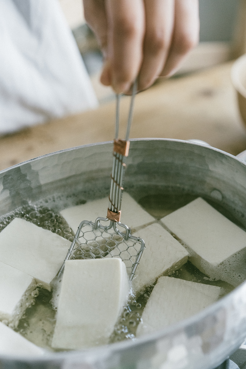 相澤工房AIZAWA日本製銅編手織豆腐撈勺