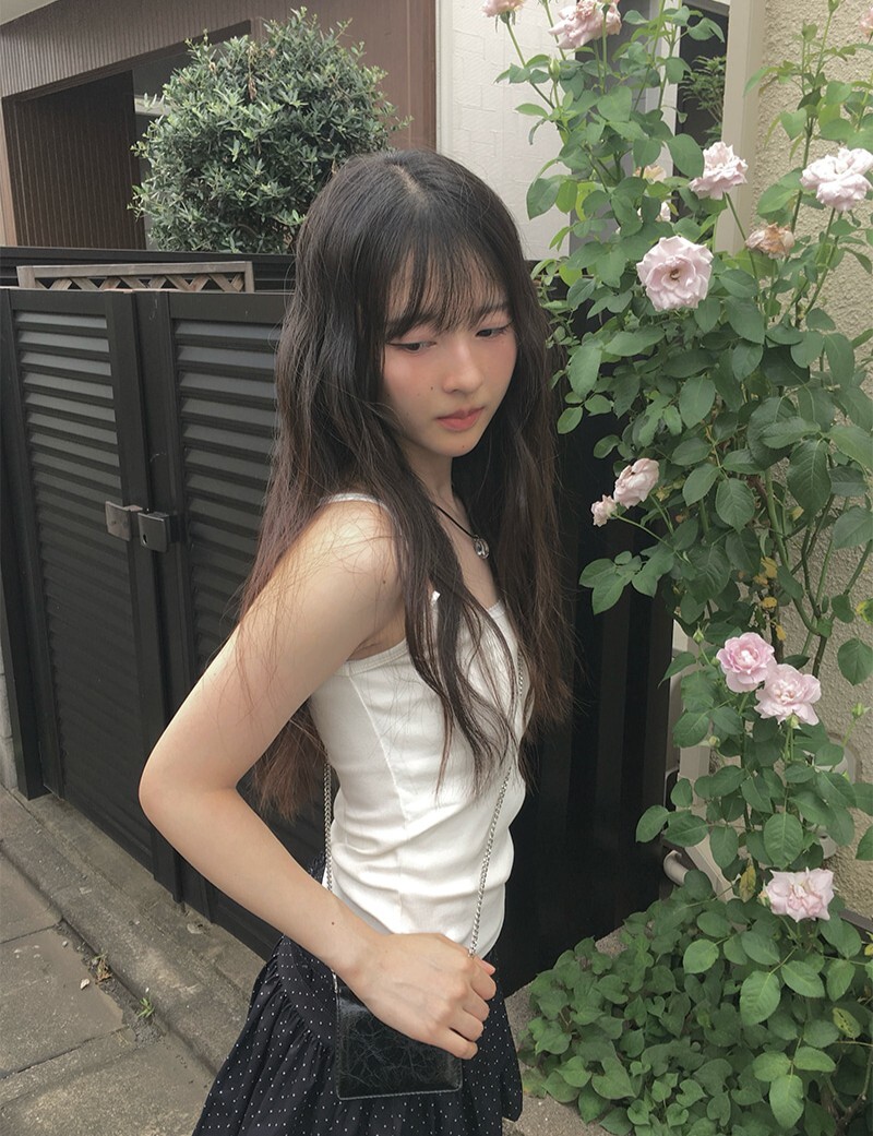 【代購】Anyonemore 洛斯檸檬 蕾絲 方領 吊帶 背心 (3色)