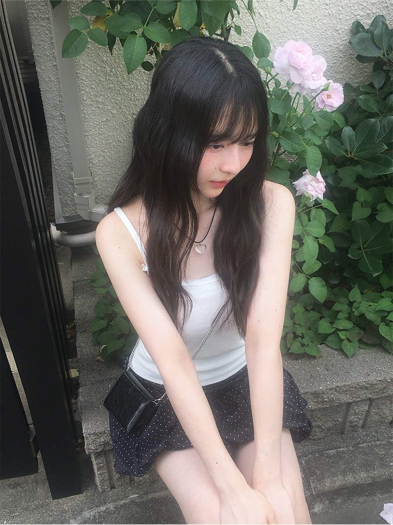 【代購】Anyonemore 洛斯檸檬 蕾絲 方領 吊帶 背心 (3色)