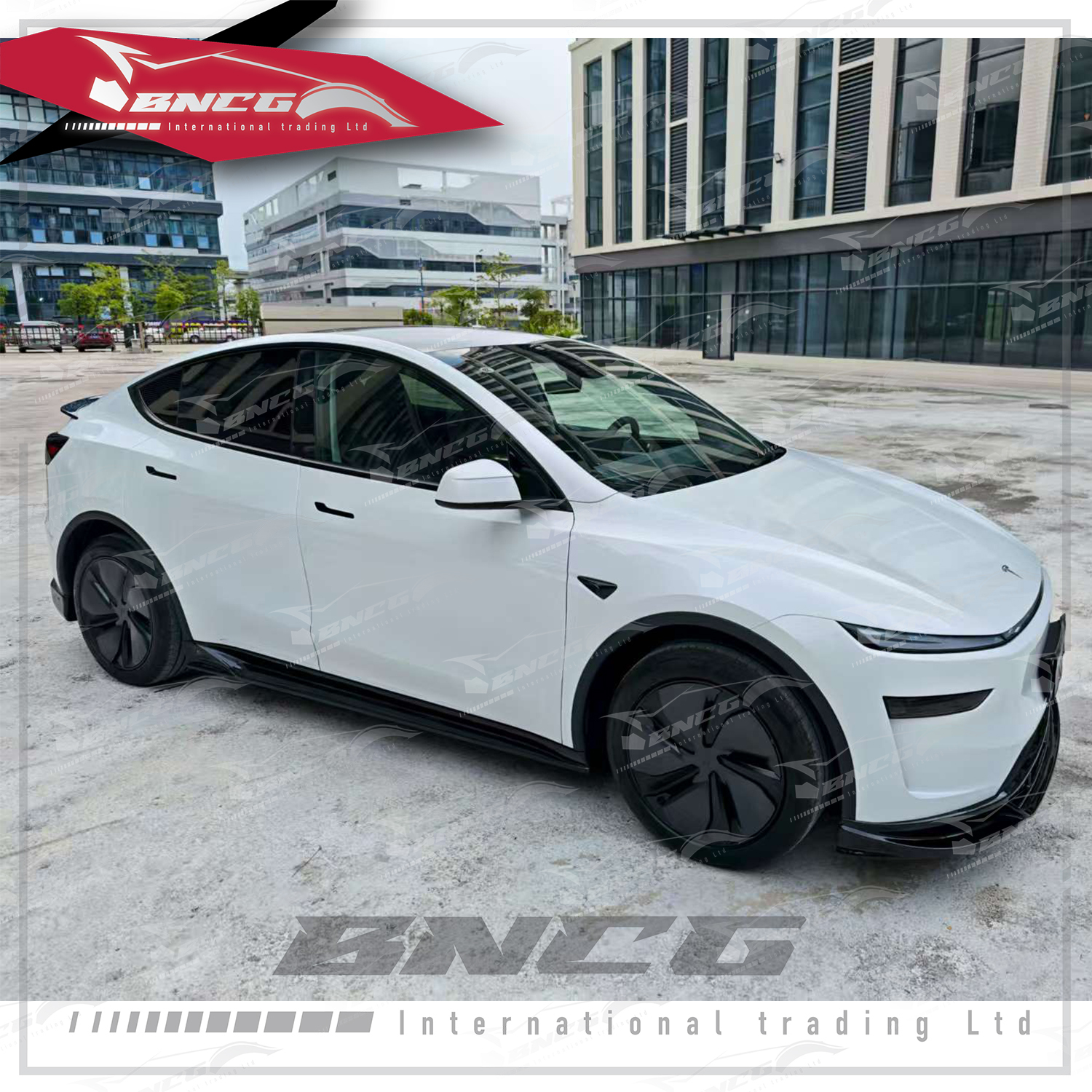 特斯拉 Tesla Juniper Y 改裝 塑料 亮黑 PP 空力套件 Pluto款 前導流 後導流 側裙 尾翼