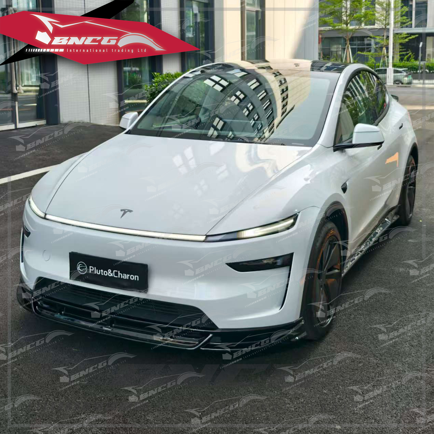 特斯拉 Tesla Juniper Y 改裝 塑料 亮黑 PP 空力套件 Pluto款 前導流 後導流 側裙 尾翼
