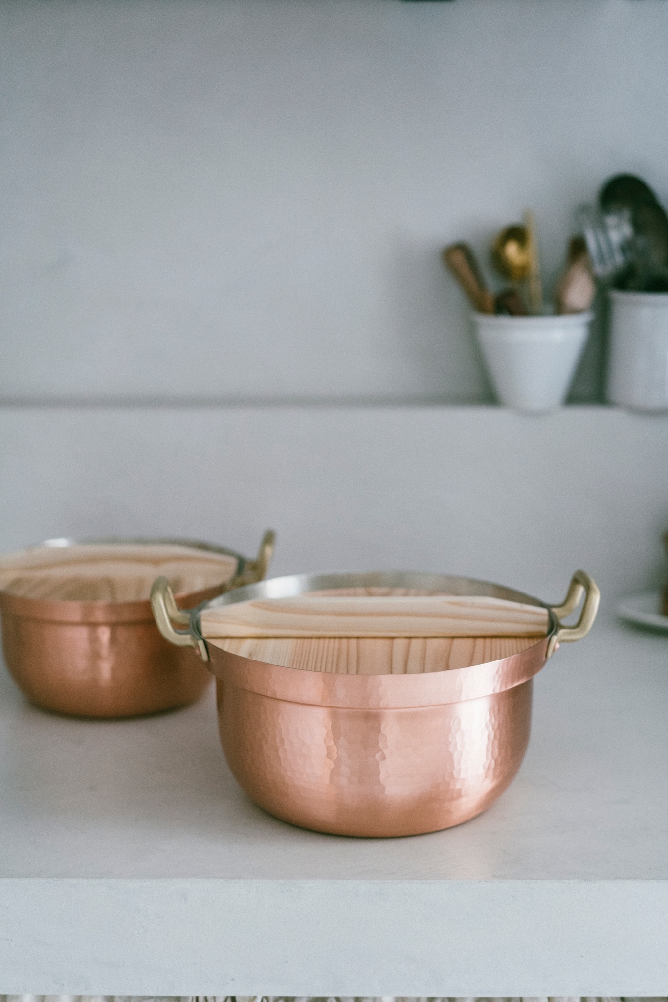 相澤工房AIZAWA日本製手打段付純銅鍋附落木蓋