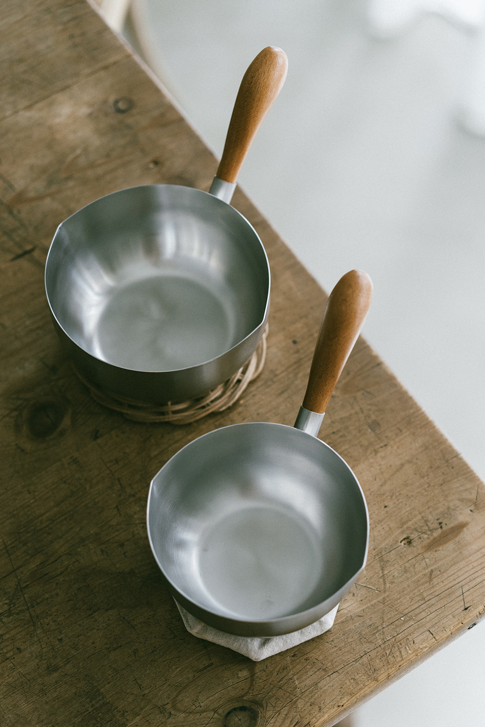 相澤工房AIZAWA日本製18-8不鏽鋼雙口片手牛奶鍋