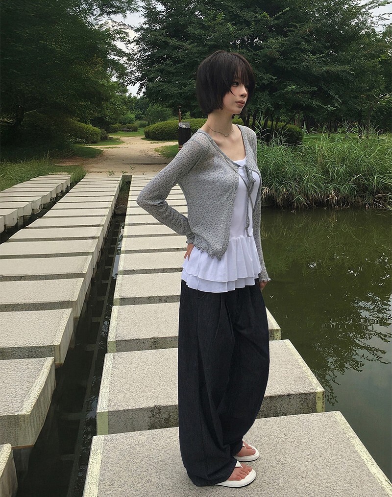 【代購】Anyonemore [Layered款🤍] 荷葉邊 層次感 四季 百搭 無袖 背心 (3色)