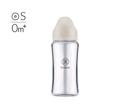 蘊蜜質金玻璃寬口防脹氣奶瓶(杏茶)