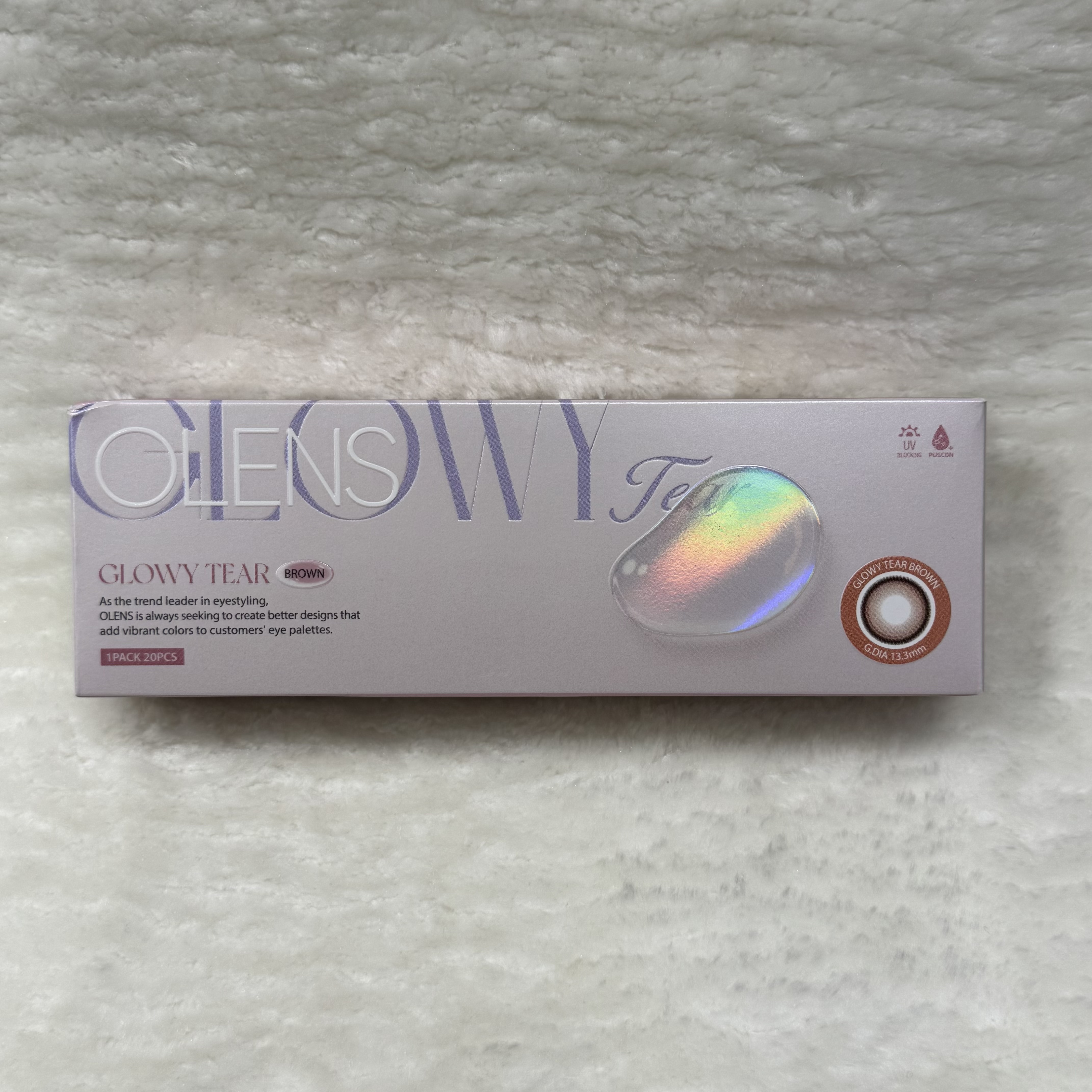 OLENS Glowy Tear 1 day (Brown)(20片)
