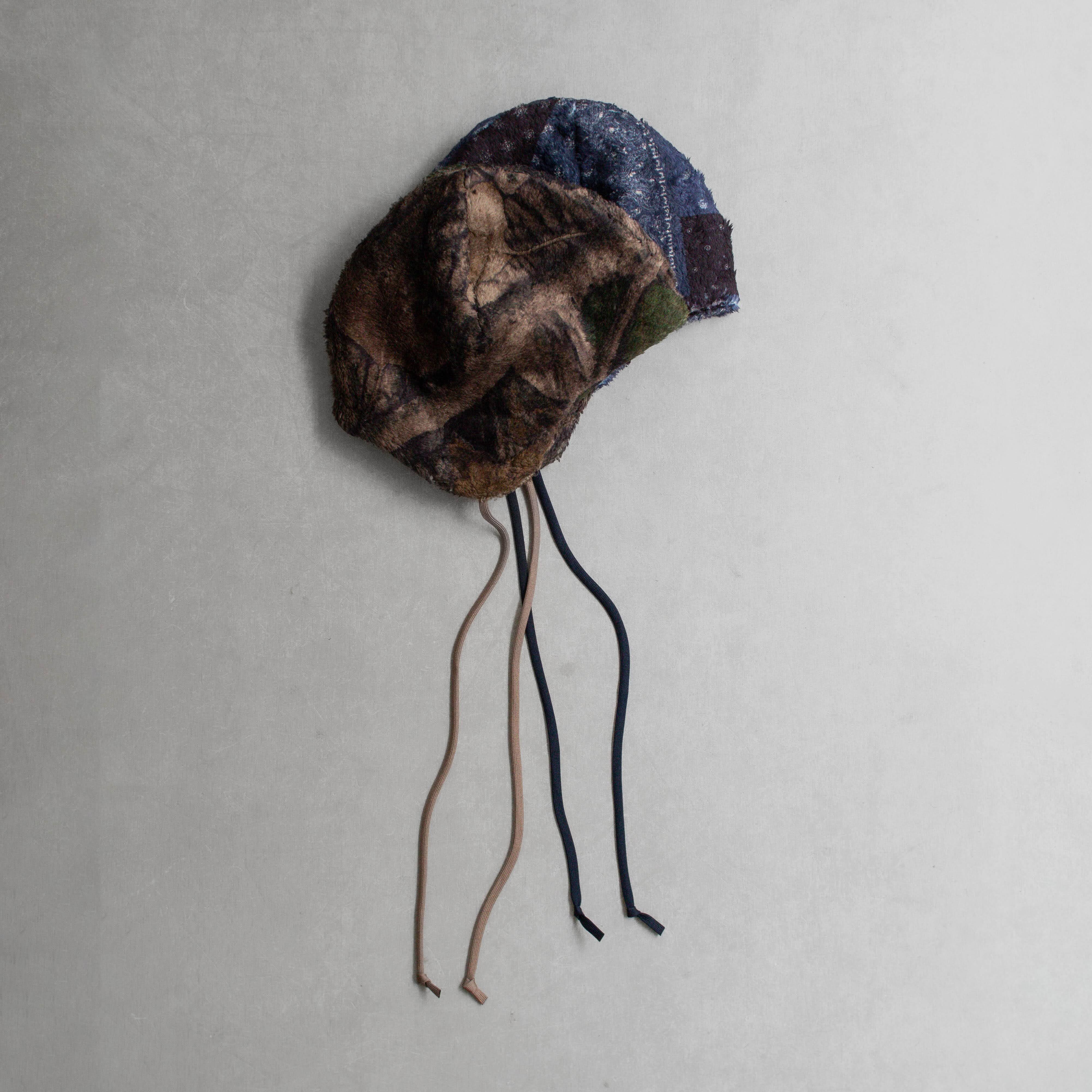 CÂBLEAMI PRINT FLEECE FLIGHT CAP 2 COLORS 印花 刷毛 飛行帽 兩色