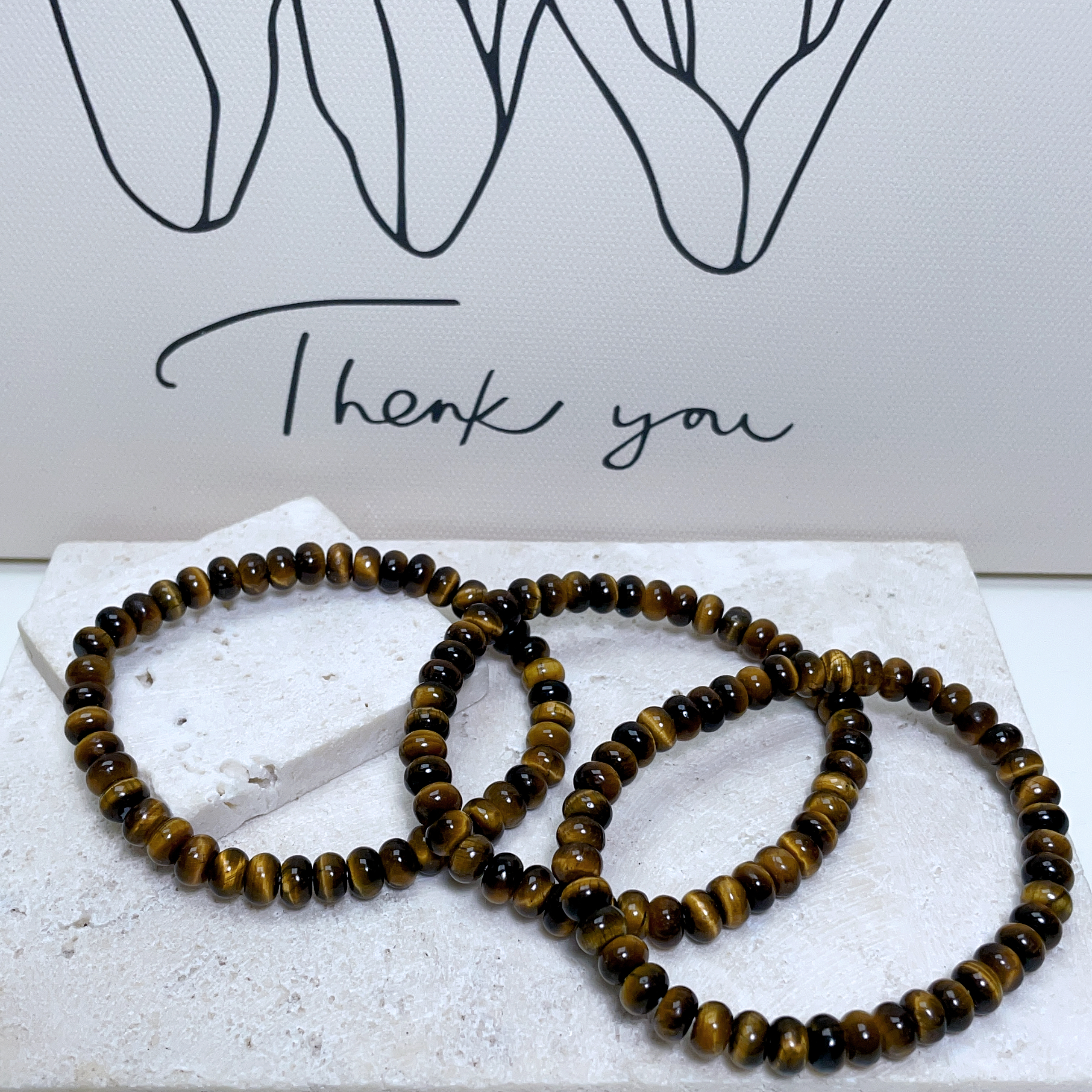 黃虎眼盤盤串串珠手串 6mm