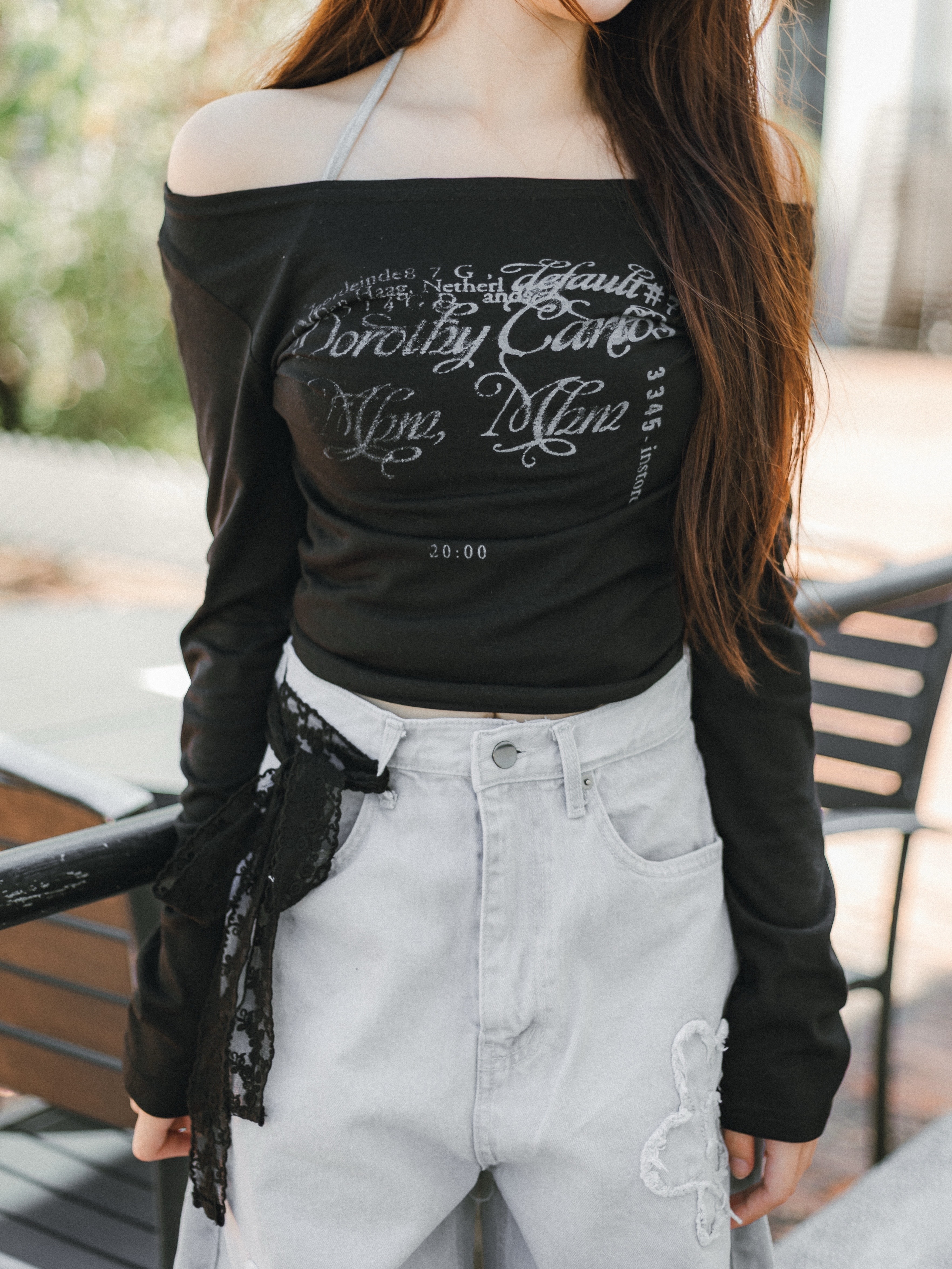 (長袖Ver.) "3345 Instore"單肩上衣