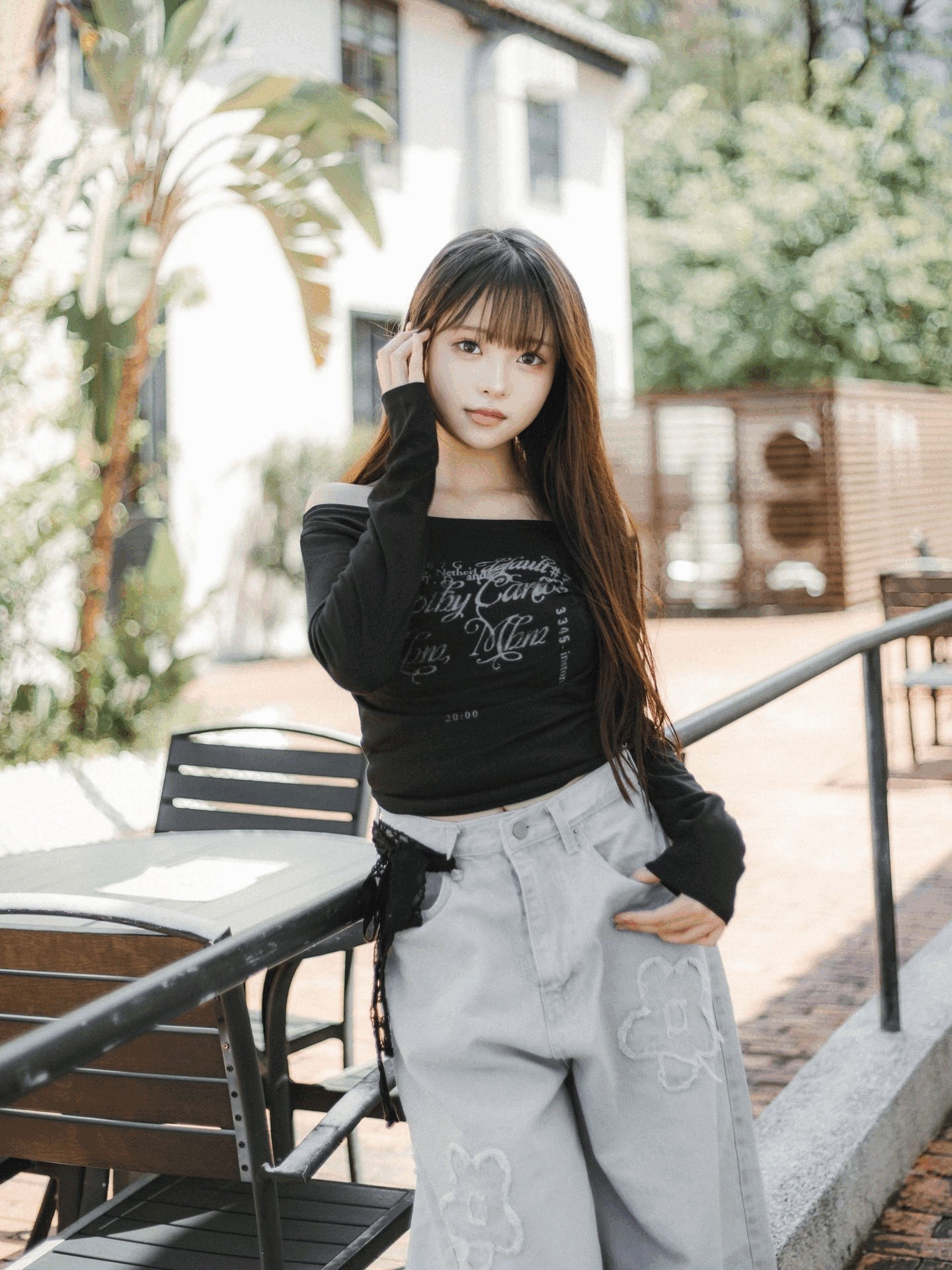 (長袖Ver.) "3345 Instore"單肩上衣