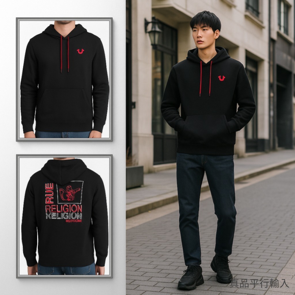 【預購】TRUE RELIGION H092254 男裝有帽衛衣