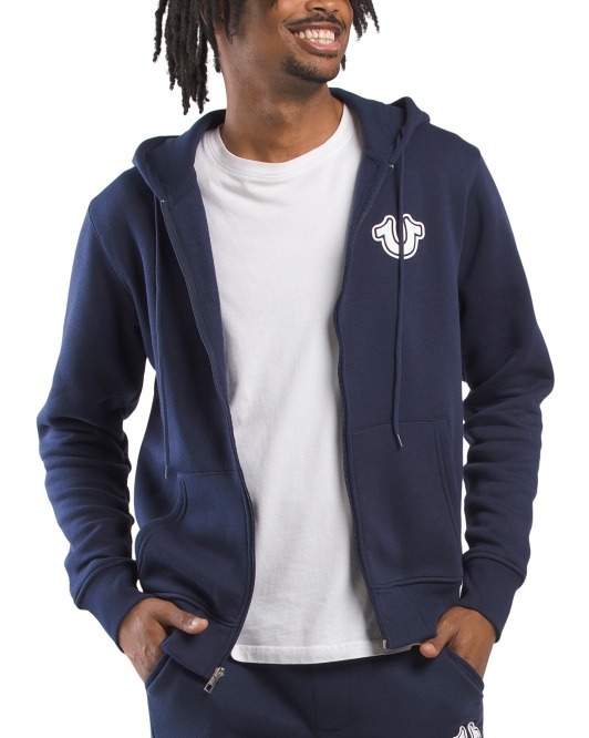 【預購】TRUE RELIGION H092256 男裝有帽拉鏈外套