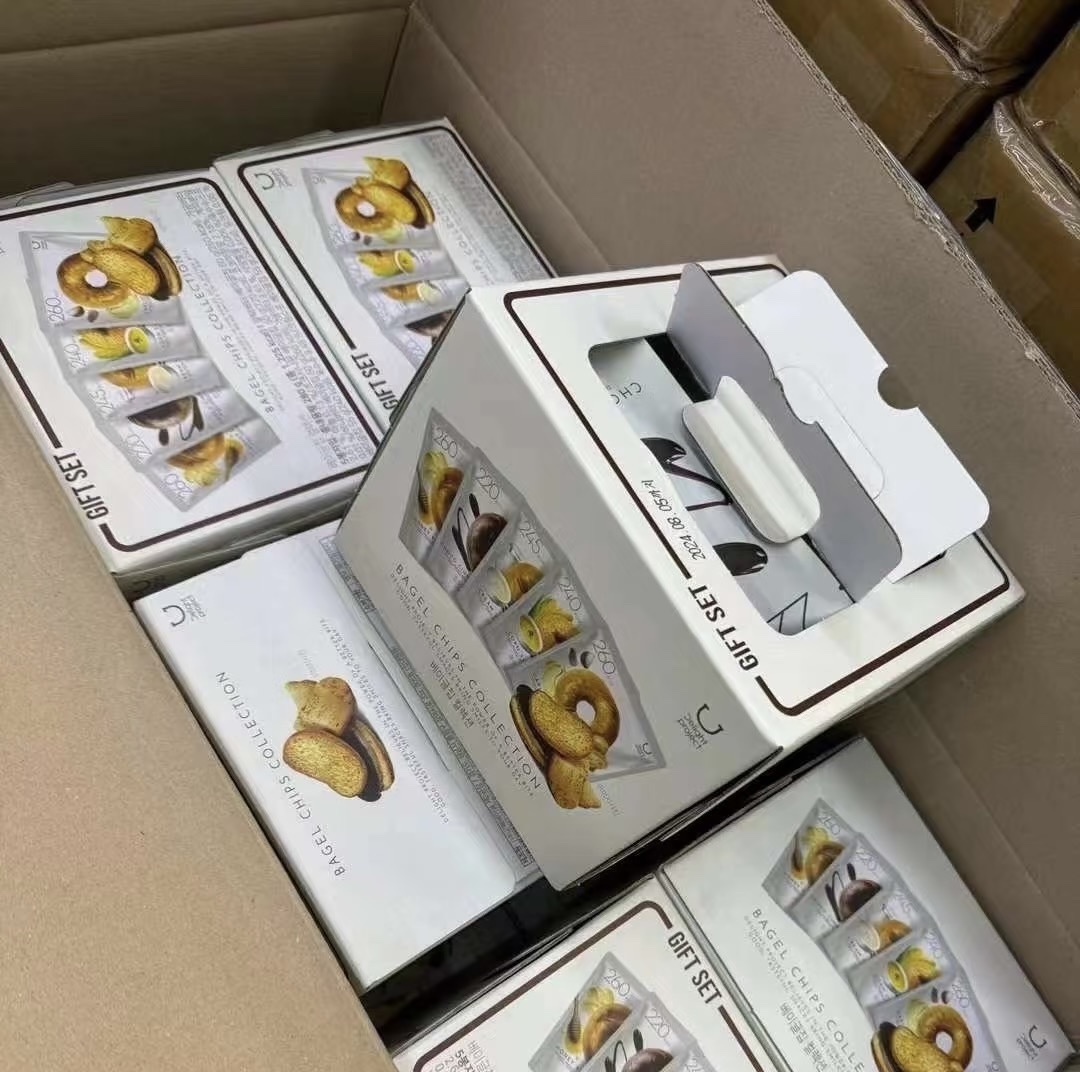 【現貨】LL092221 韓國Bagel Chip 低熱量貝果脆片餅乾 5包禮盒裝