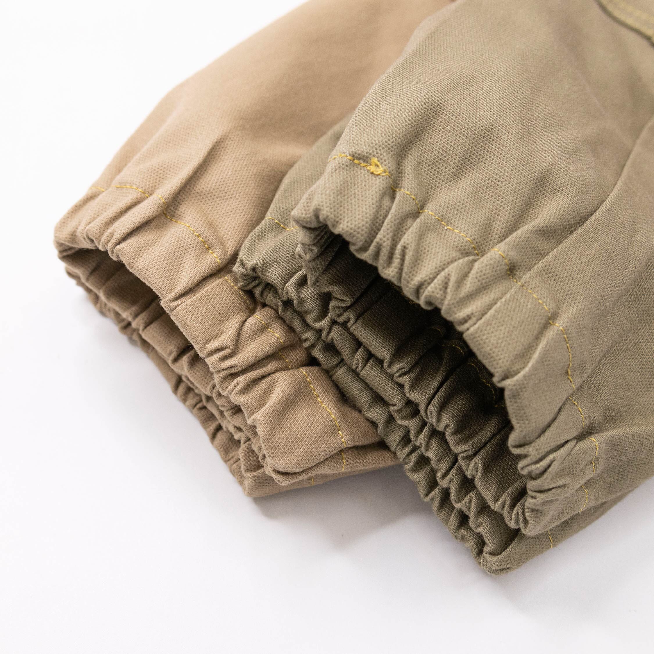 范侖鐵諾【52536】品牌小標側口袋設計縮口褲＊二色