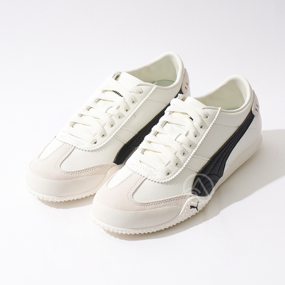 Puma Bella Ut Lea 男鞋 女鞋 米黑色 復古 穿搭 薄底 舒適 休閒鞋 40525601