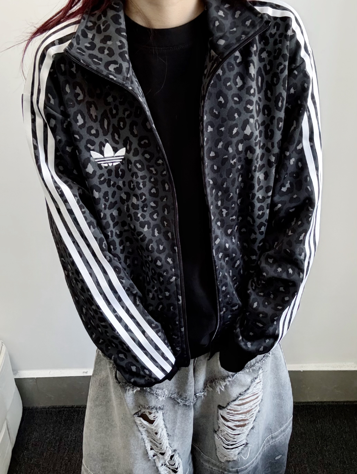 Adidas Originals Firebird SS25 Loose Leo Track Top 豹紋立領外套 教練外套 滿版 寬鬆 三葉草 JV7579/預購