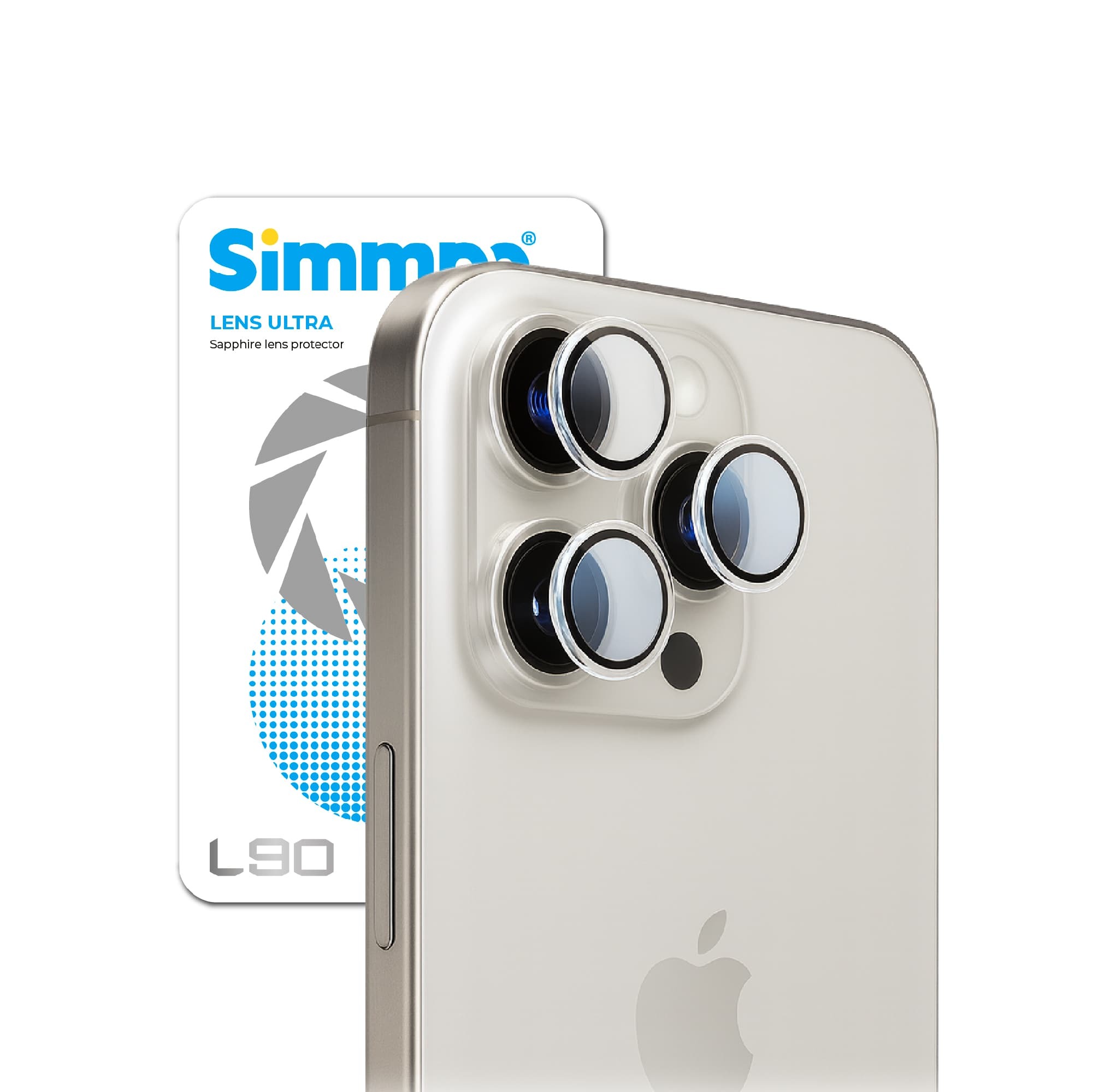Simmpo 次世代藍寶石光學鏡頭貼 iPhone 17 系列