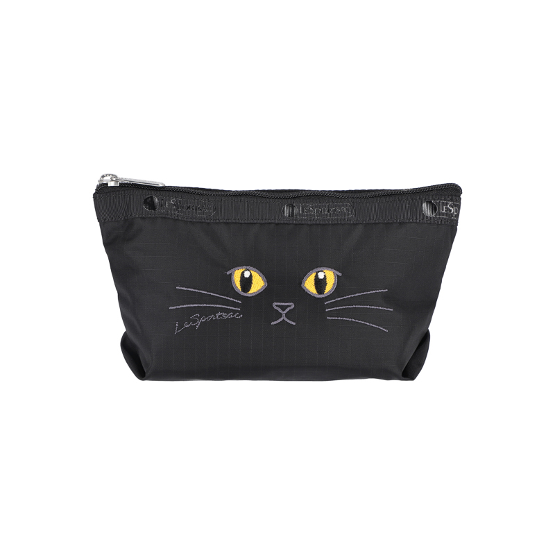 小梯形化妝包 (BLACK CATS EMBROIDERY)