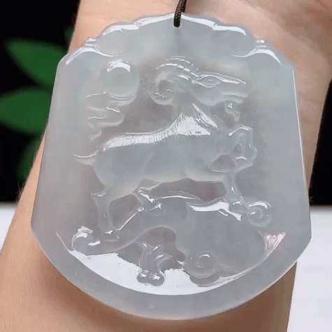 911336 翡翠冰種羊牌