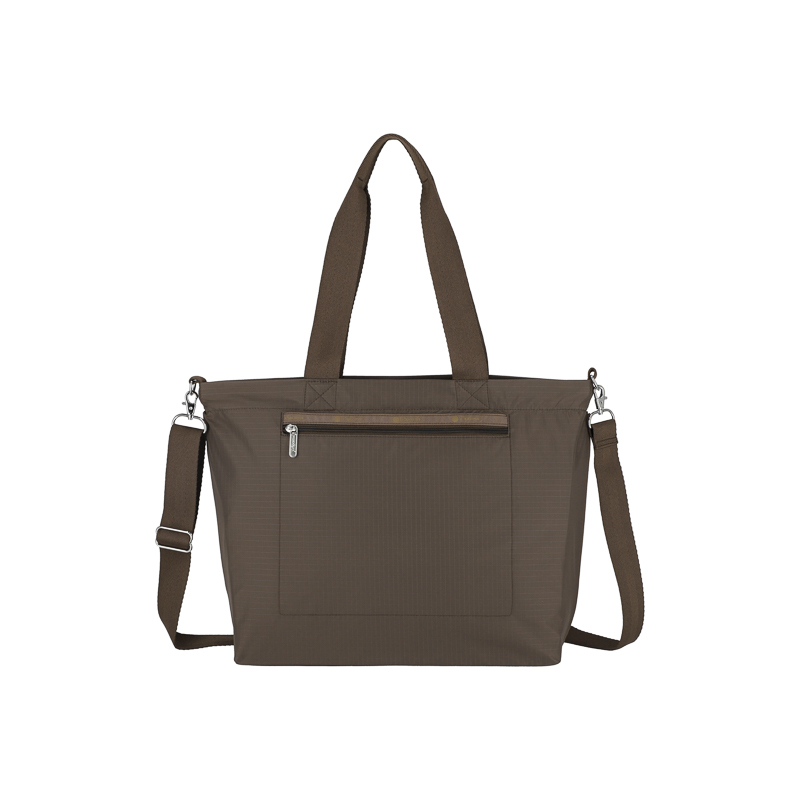 大容量拉鍊托特包 (DARK CHOCOLATE)