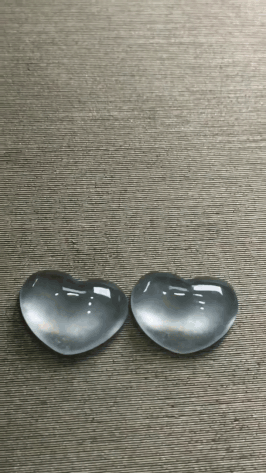 911340 翡翠桃心蛋面