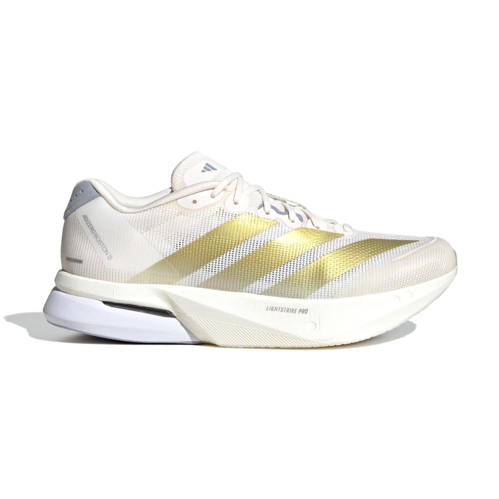 Adidas Adizero Boston 13 男鞋 白金色 透氣 緩震 抓地 競速 運動鞋 慢跑鞋 JS4947
