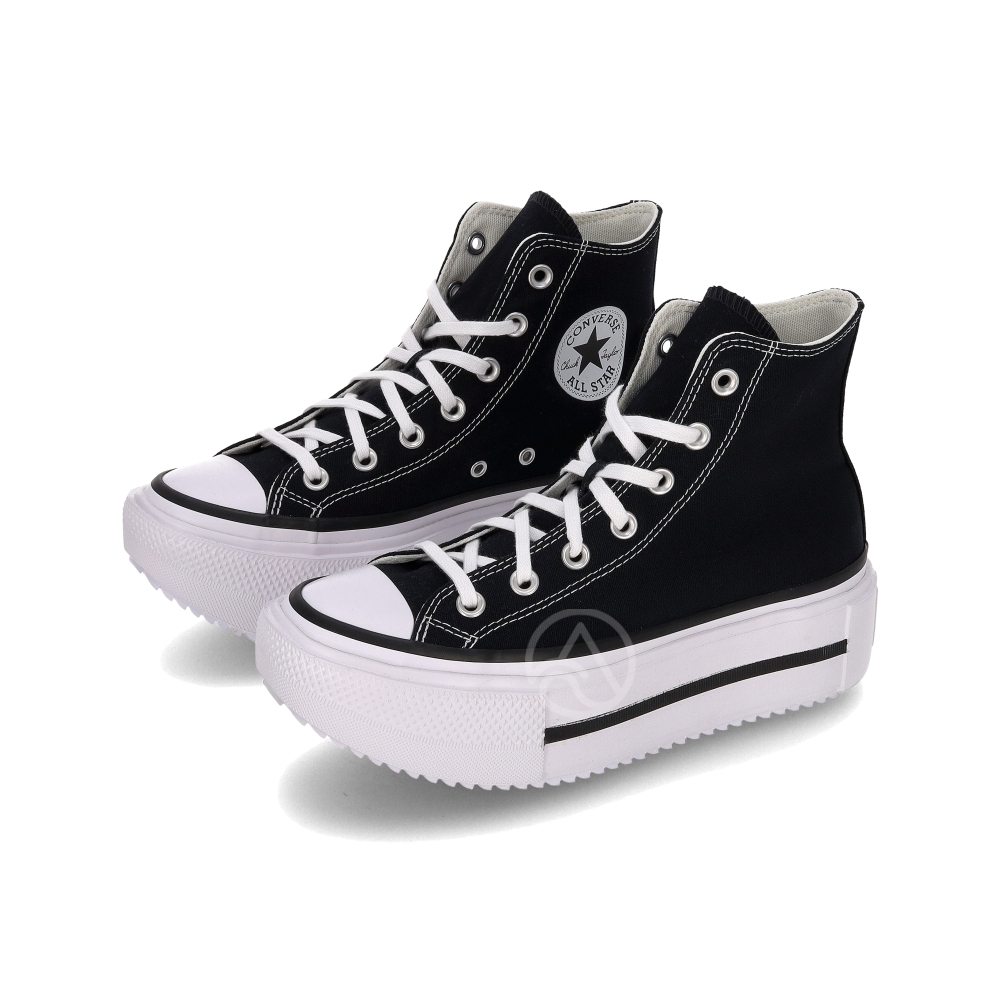 Converse Ctas Lift Double Stack Hi 男鞋 女鞋 黑色 厚底高筒 休閒鞋 A12975C