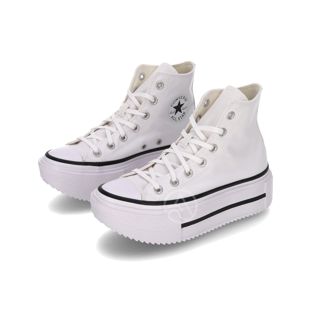 Converse Ctas Lift Double Stack Hi 男鞋 女鞋 白色 厚底高筒 休閒鞋 A12976C