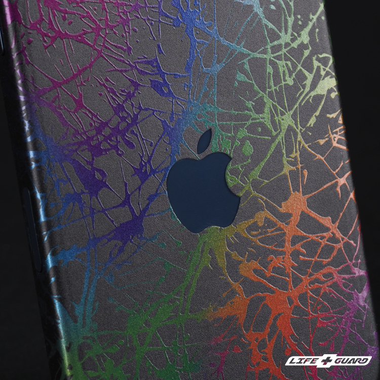 LIFE+GUARD 手機貼膜安裝示意，適用 iPhone 17 Pro