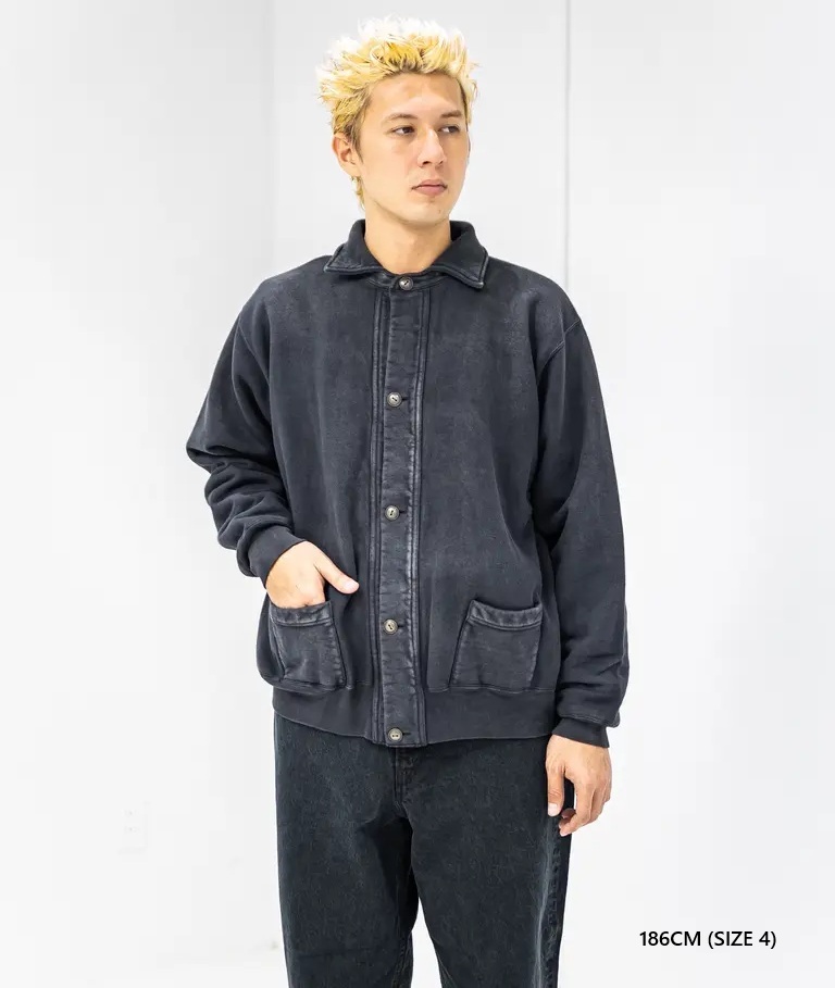 A.PRESSE 2025 A/W VINTAGE SWEAT CARDIGAN (25AAP-05-08) - PRE ORDER ITEM (預訂中)