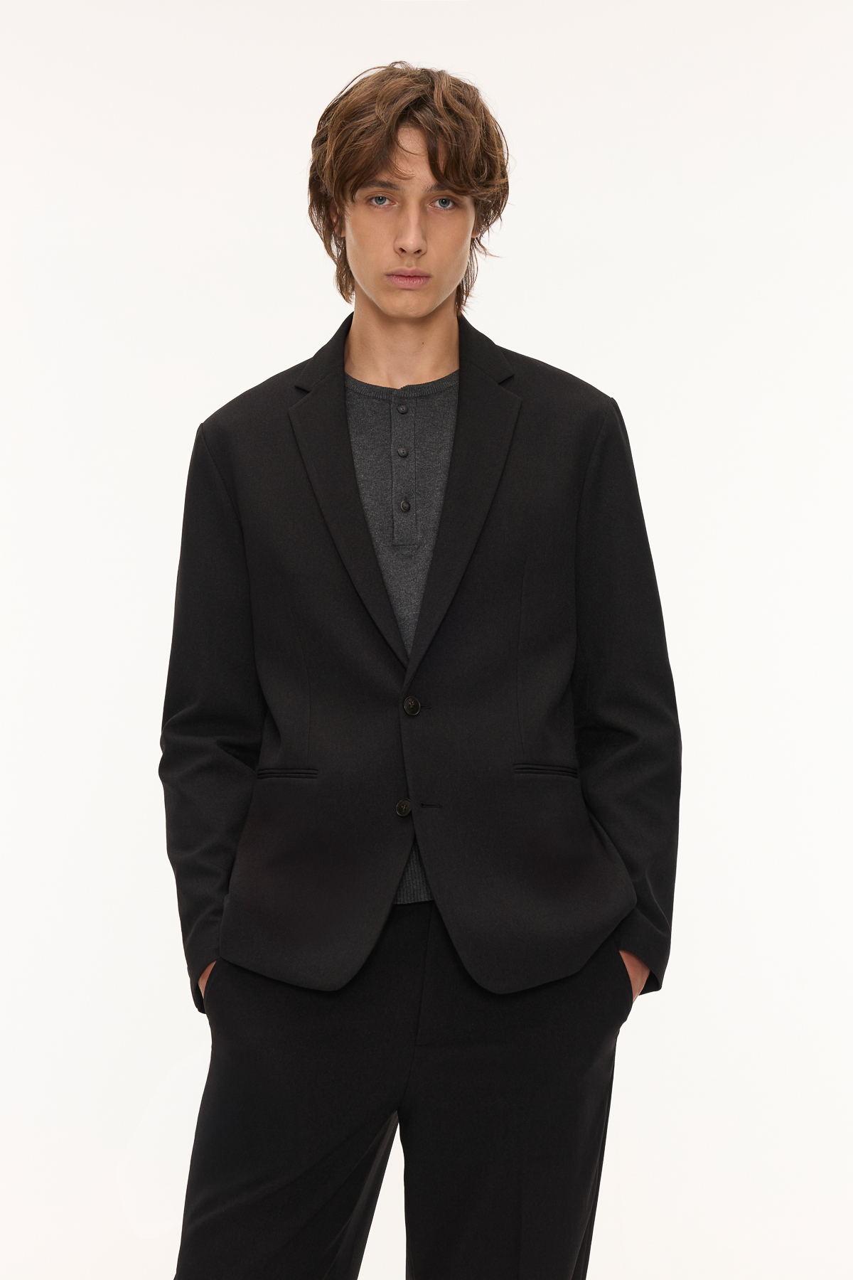 URBAN 輕毛料西裝 男（黑）
