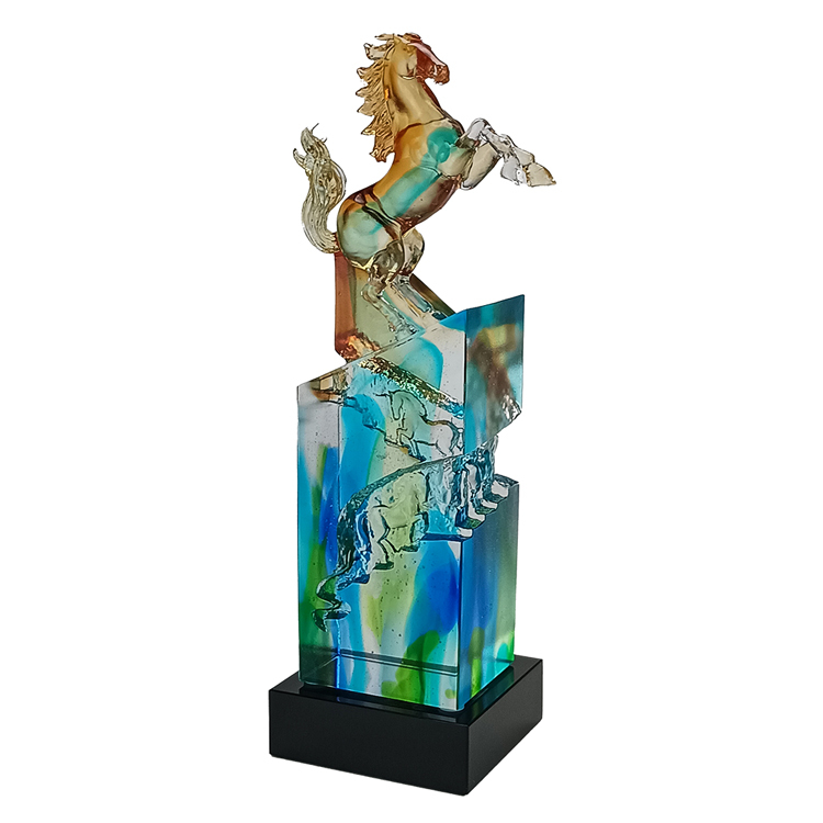 鹿港窯禮品館│居家開運 琉璃珍藏-步步高升