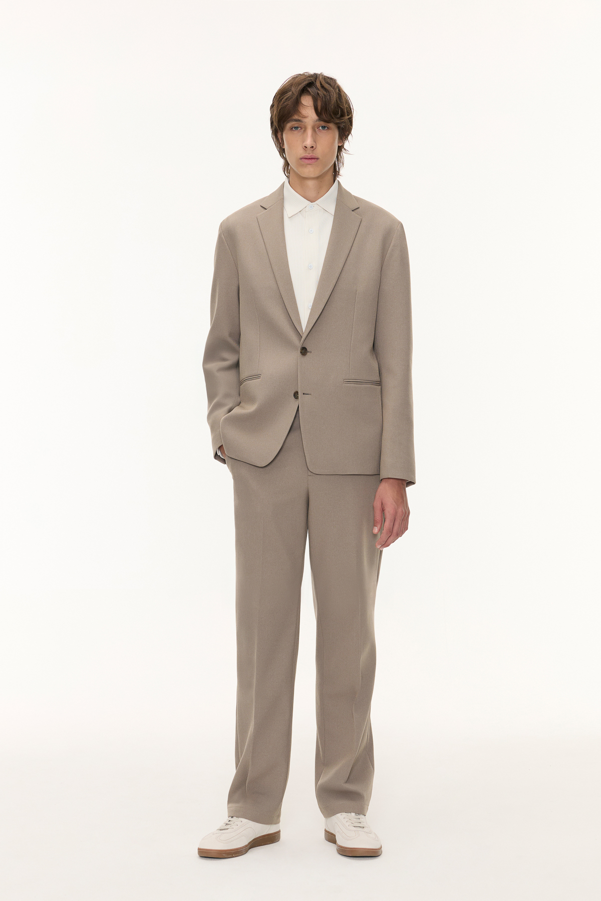 URBAN 輕毛料西裝 男（紅棕）