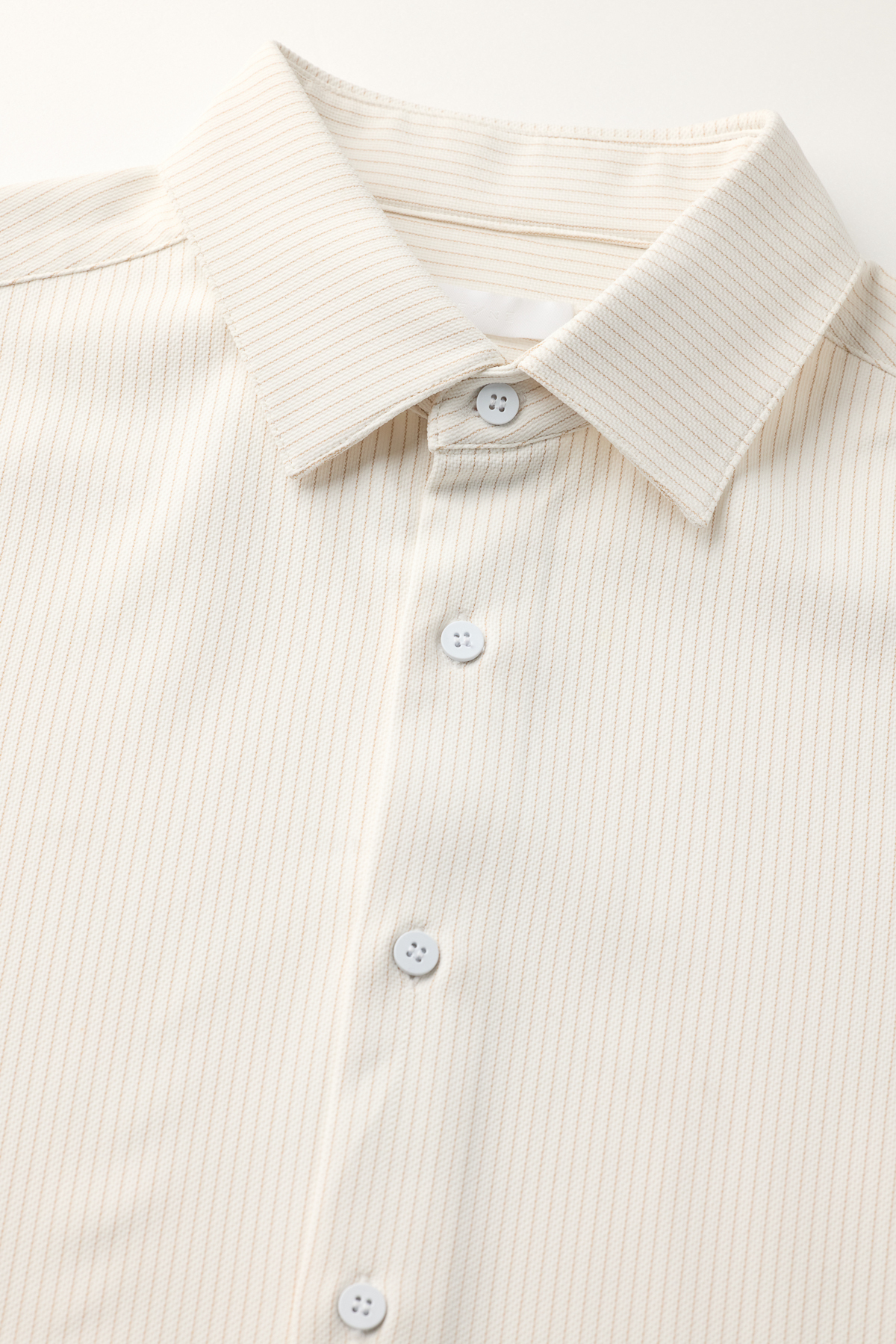 LINE長袖襯衫 REGULAR 男（棕）