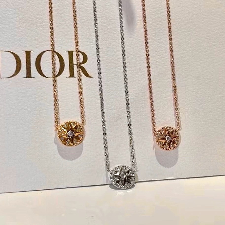 18k d”滿天星鑽八芒星羅盤’高奢定製項鍊