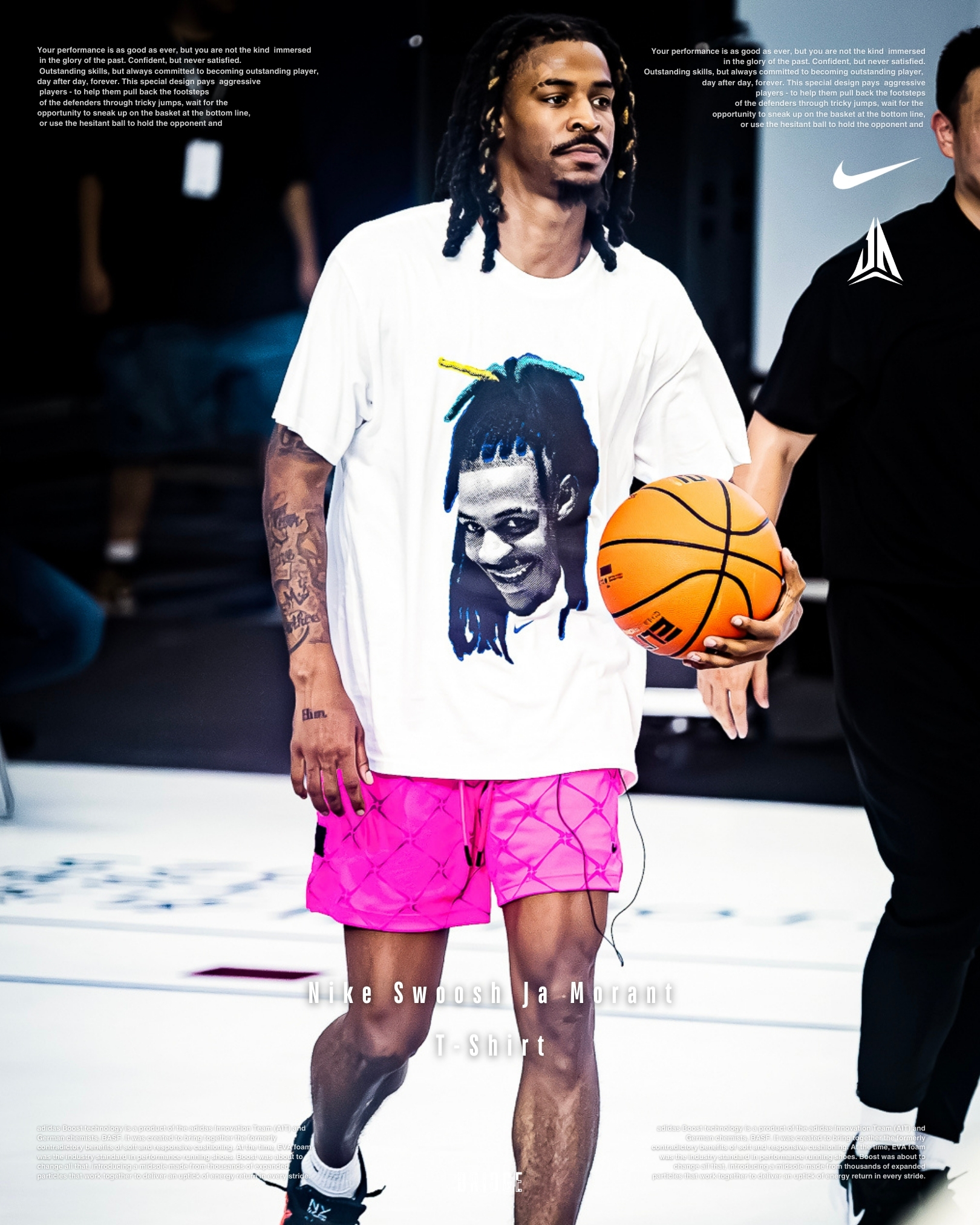 『槍王Ja Morant 同款』Nike Swoosh Ja Morant T-shirt HJ3429-100