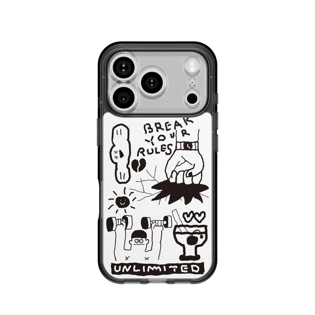 Plabear 手機背貼膜 / 黑色-VC049