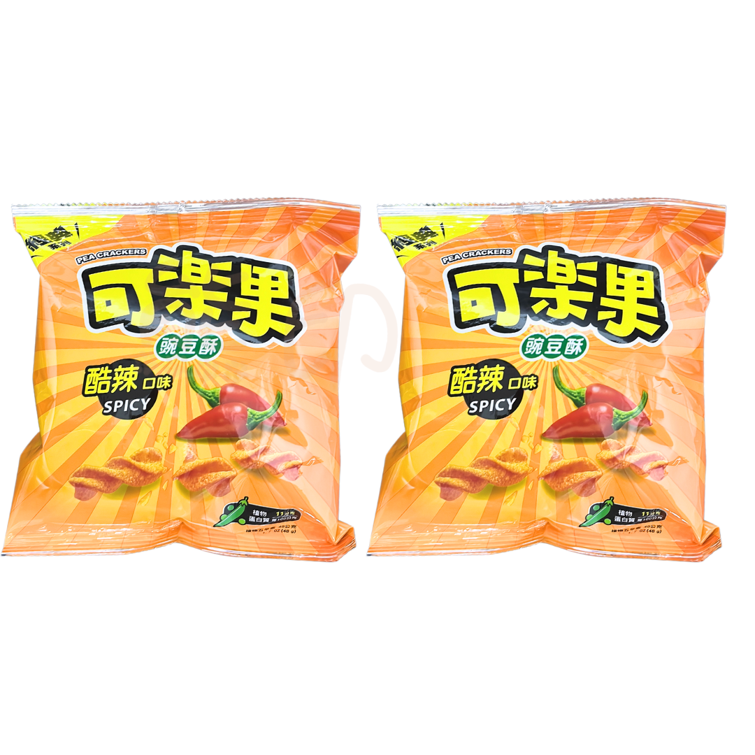 台灣聯華可樂果碗豆酥 酷辣味48G X2