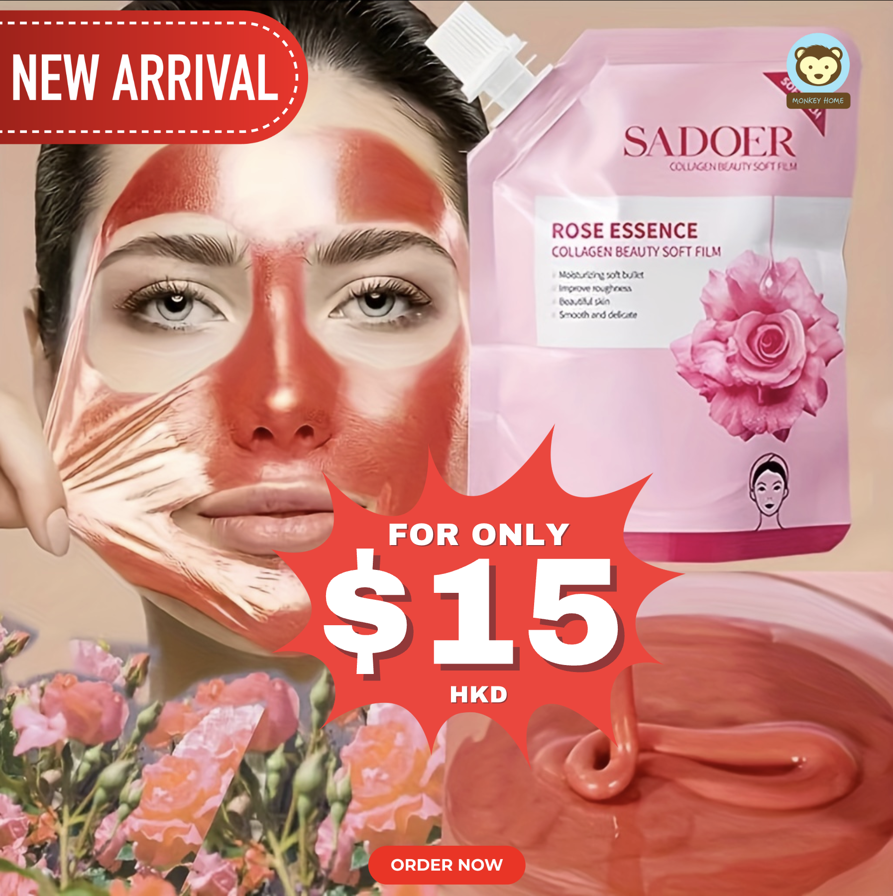 Sadoer Rose Essence Collagen Beauty Soft Film