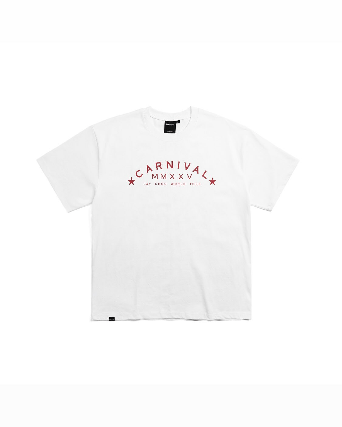 PHANTACI -  J CARNIVAL JINAN LIMITED PT.2 TEE 周杰倫 濟南有限公司 白紅色 短袖T恤