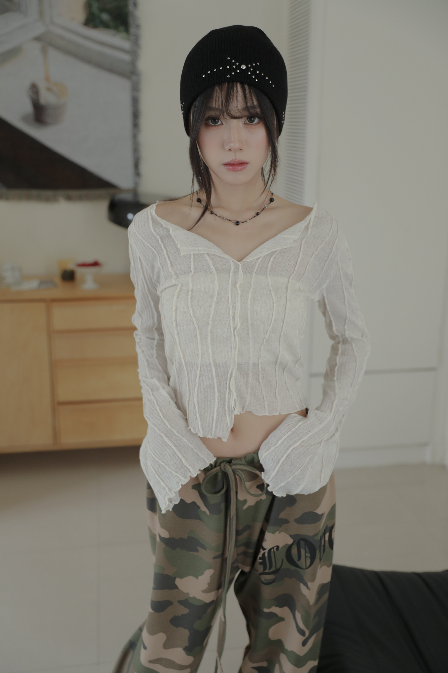 Bohemian Knit Tee #上衣