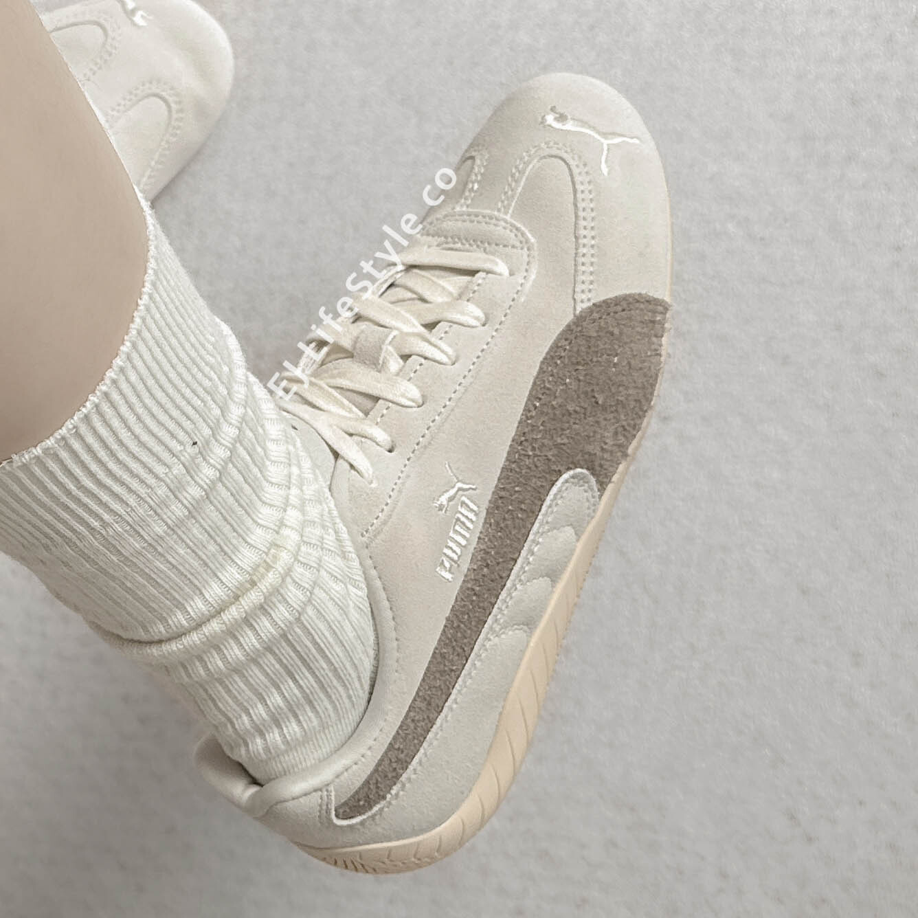 PUMA SPEEDCAT ELEVATED 奶茶 米棕 奶油底 低飽和 復古 賽車鞋 女鞋 403619-01 / 現貨