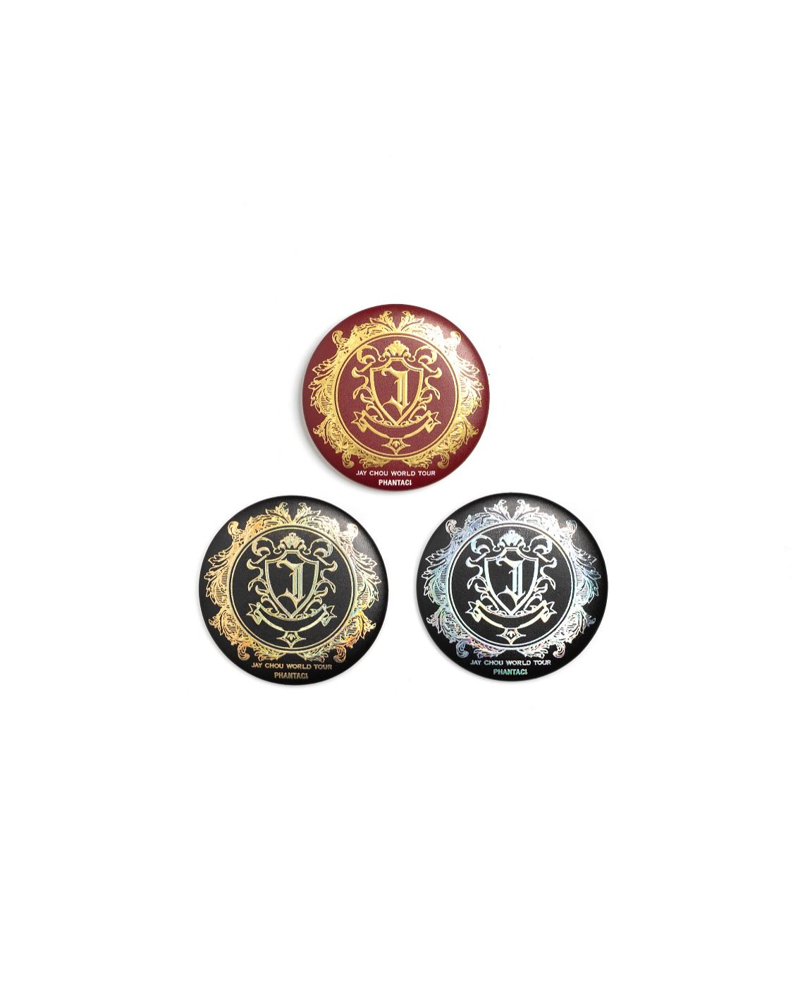 PHANTACI - J CARNIVAL WUHAN LIMITED 周杰倫 武漢限定 三色  徽章 (盲盒) 隨機一色