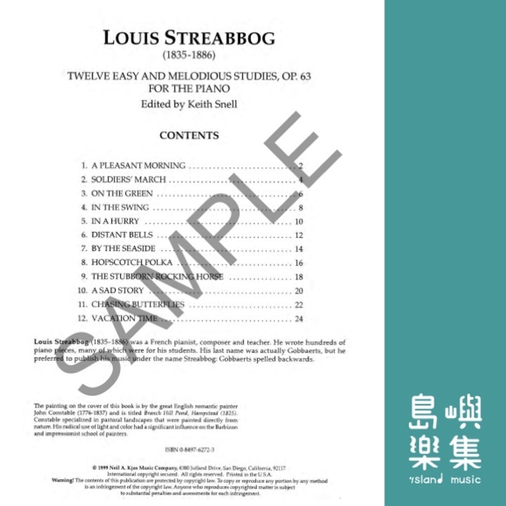 Streabbog: Twelve Easy And Melodious Studies, Opus 63