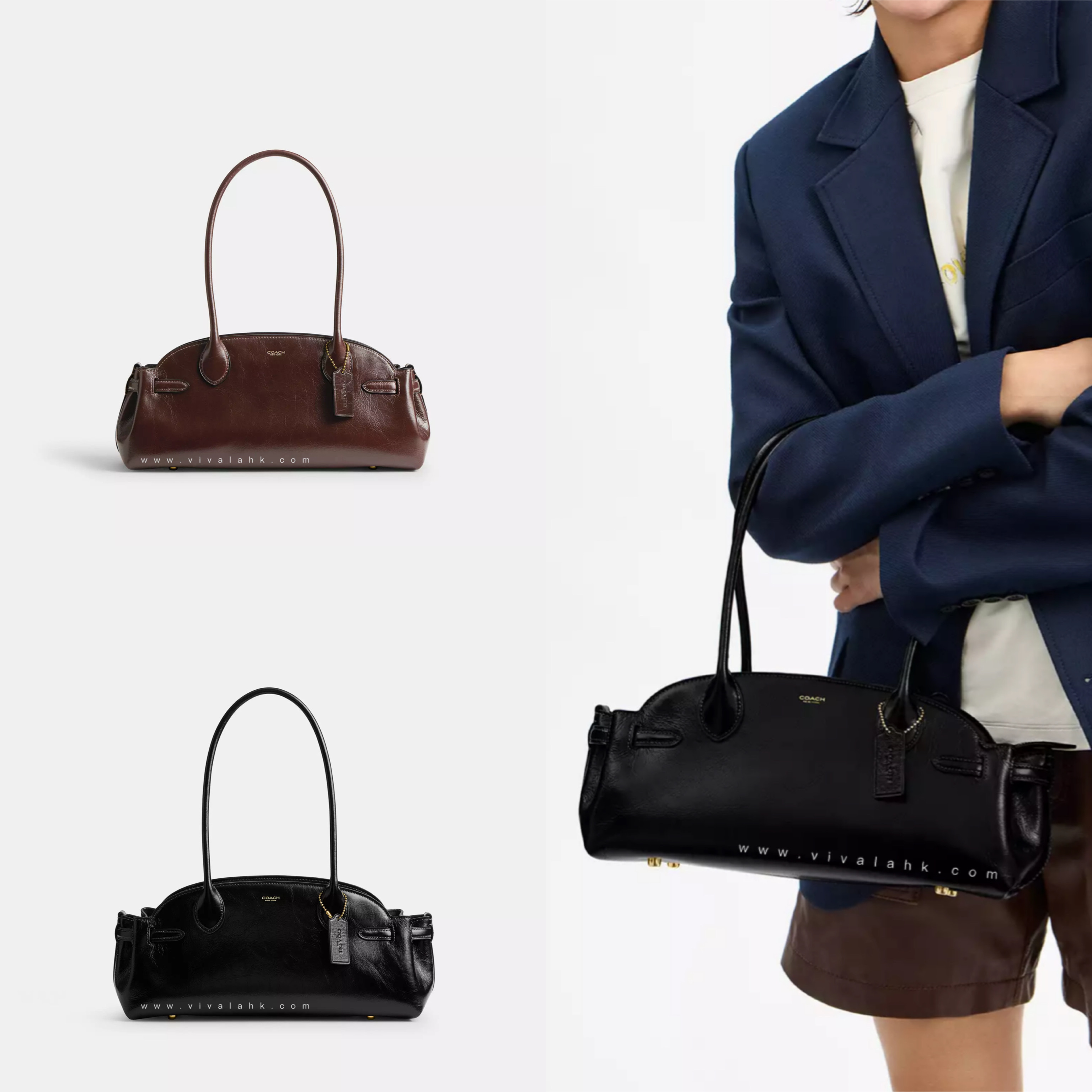 Coach - Empire 長柄單肩袋 34 (光面皮) (CAM03)