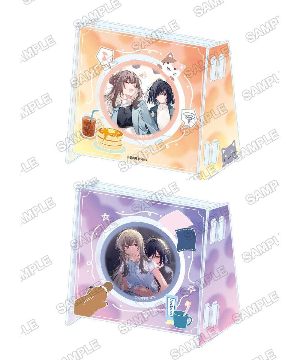預購-『我買下了與她的每週密會 ～在一個屋簷下，屬於兩人的祕密～』徽章＆支架立牌套組 系列【日本進口精品】